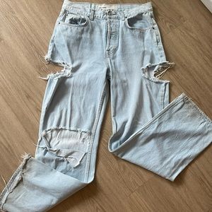 GRLFRND CUTOUT DENIM